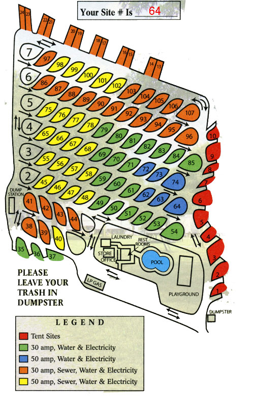 RV Park Site Map